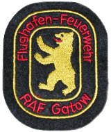 Zur Homepage der WF Flughafenfeuerwehr RAF Gatow (gold)